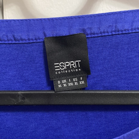 Esprit Blue Long Sleeve Roundneck top - Picture 4 of 10